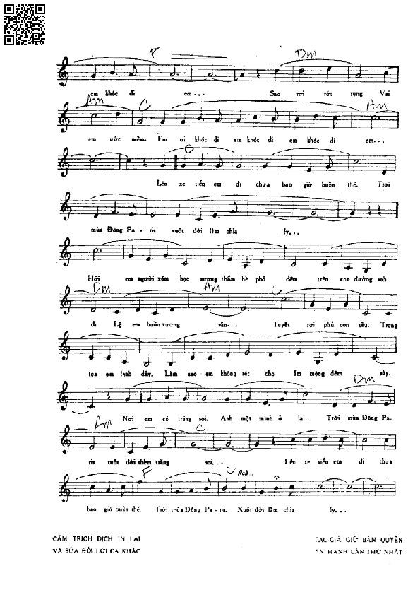 Page 2 of Sheet music PDF Tiễn em - Phạm Duy