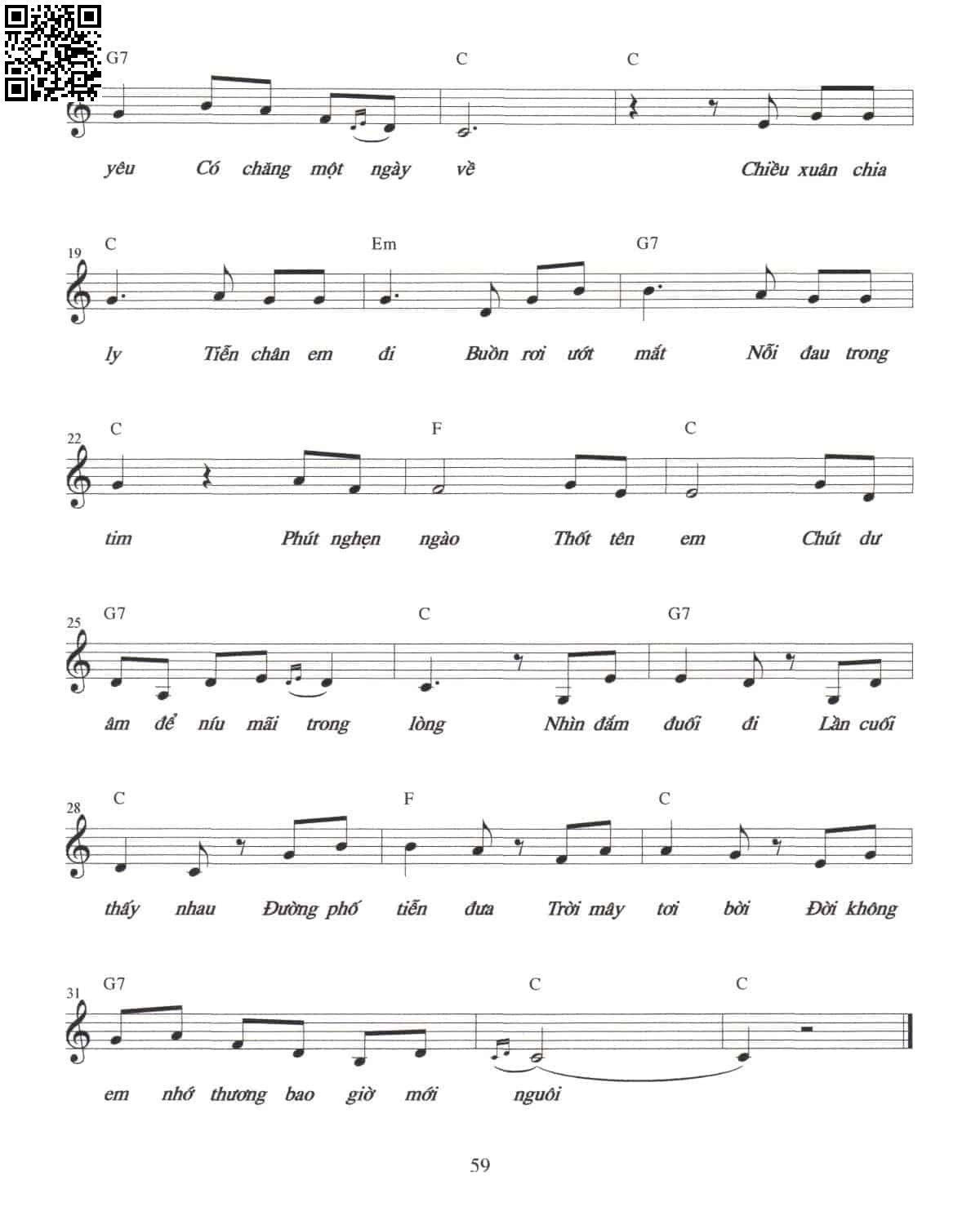 Page 2 of Sheet music PDF Tiễn em - Nguyễn Trương Hà Phương