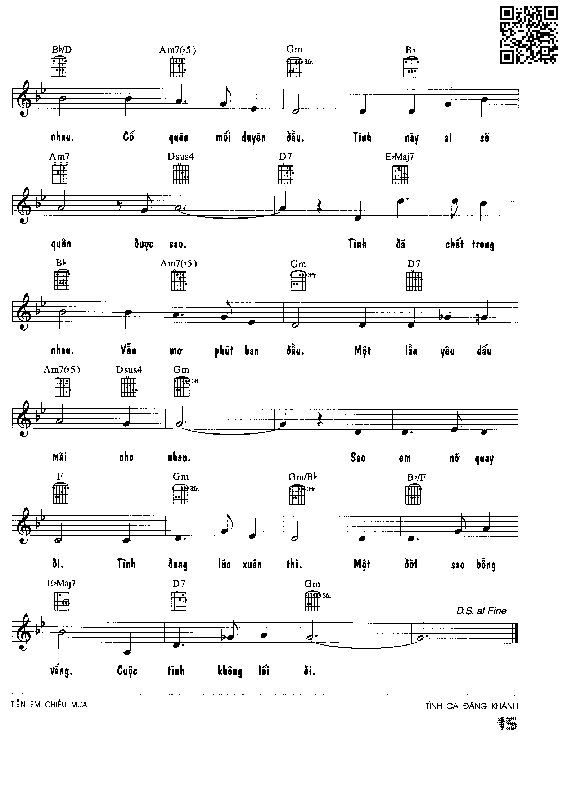 Page 2 of Sheet music PDF Tiễn em chiều mưa - Đăng Khánh