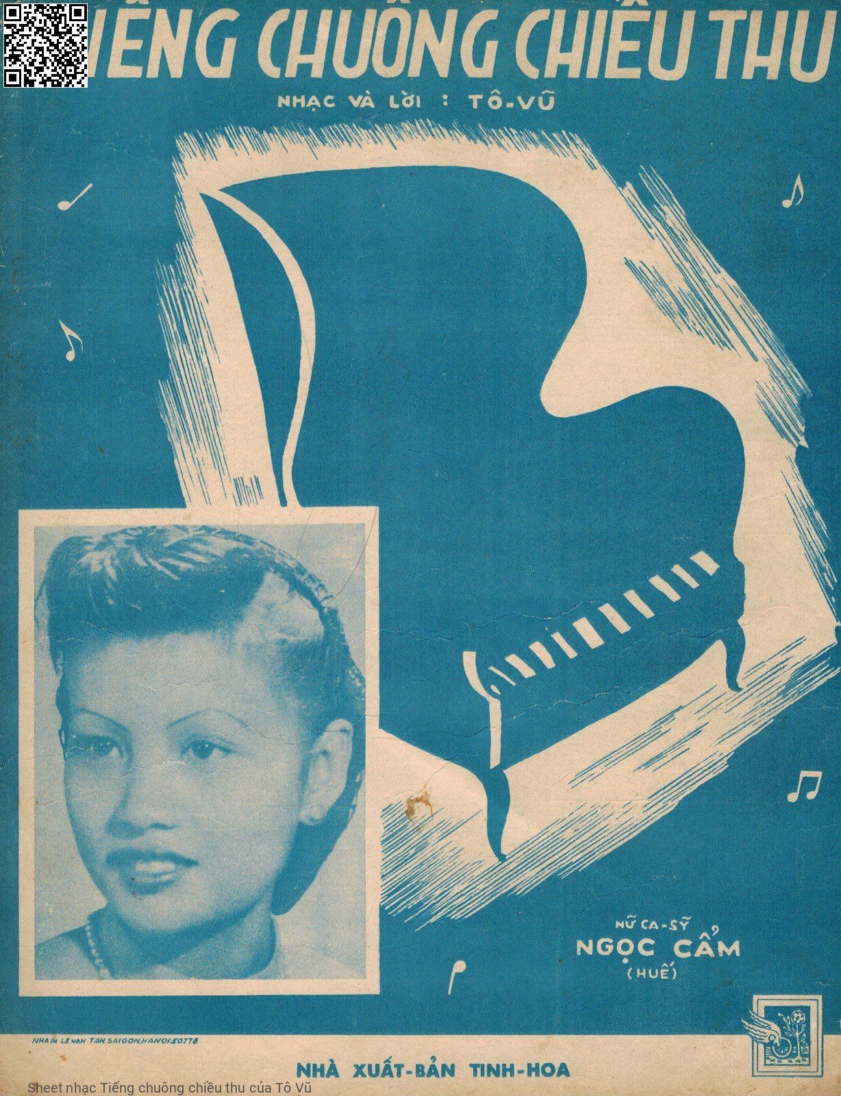 Page 1 of Sheet music PDF Tiếng chuông chiều thu - Tô Vũ