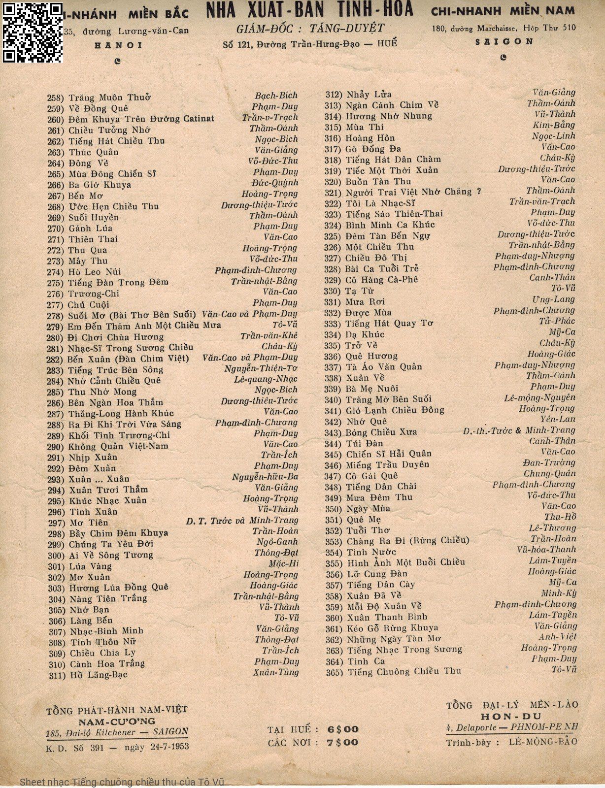 Page 4 of Sheet music PDF Tiếng chuông chiều thu - Tô Vũ