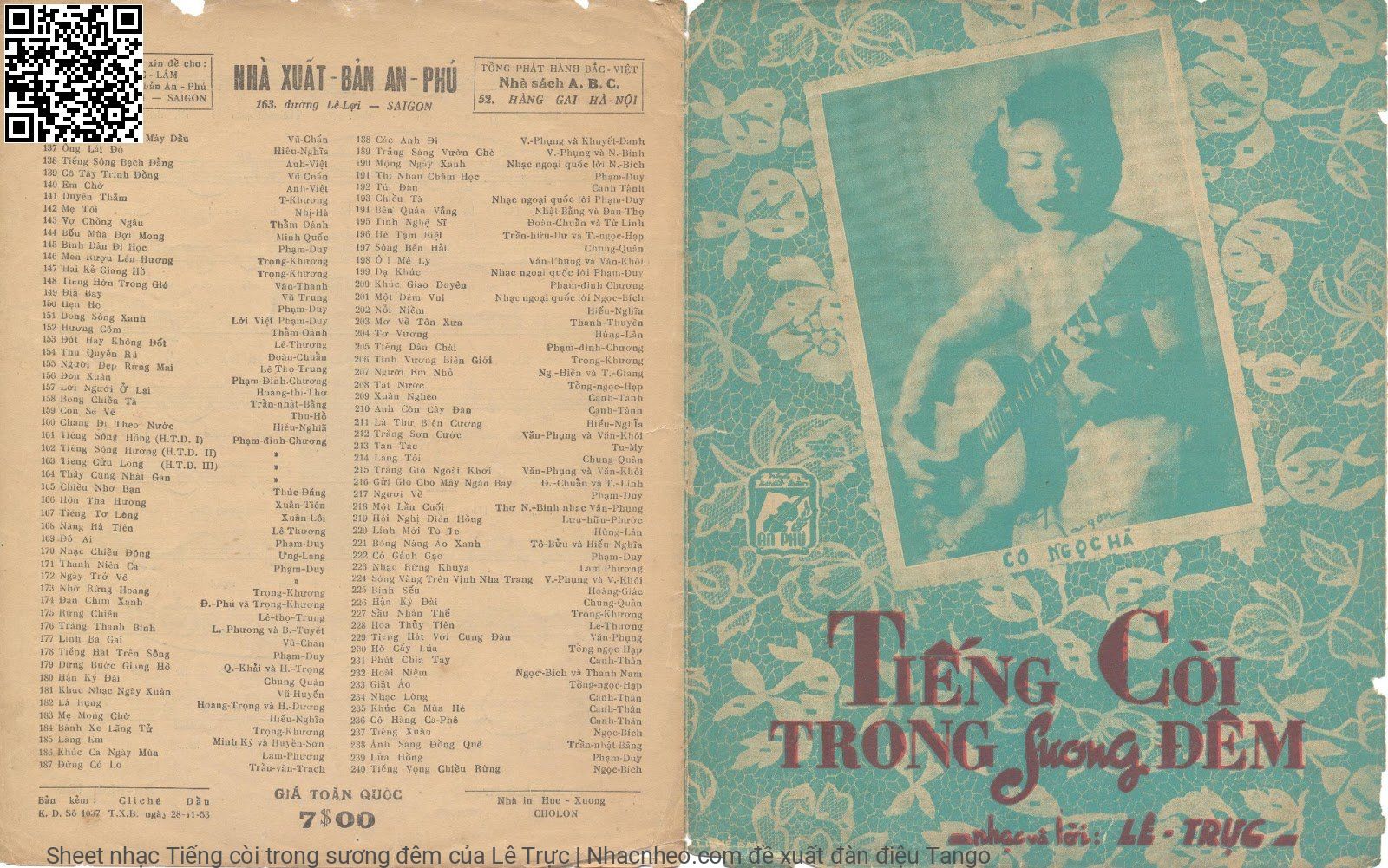 Sheet PDF of Tiếng còi trong sương đêm