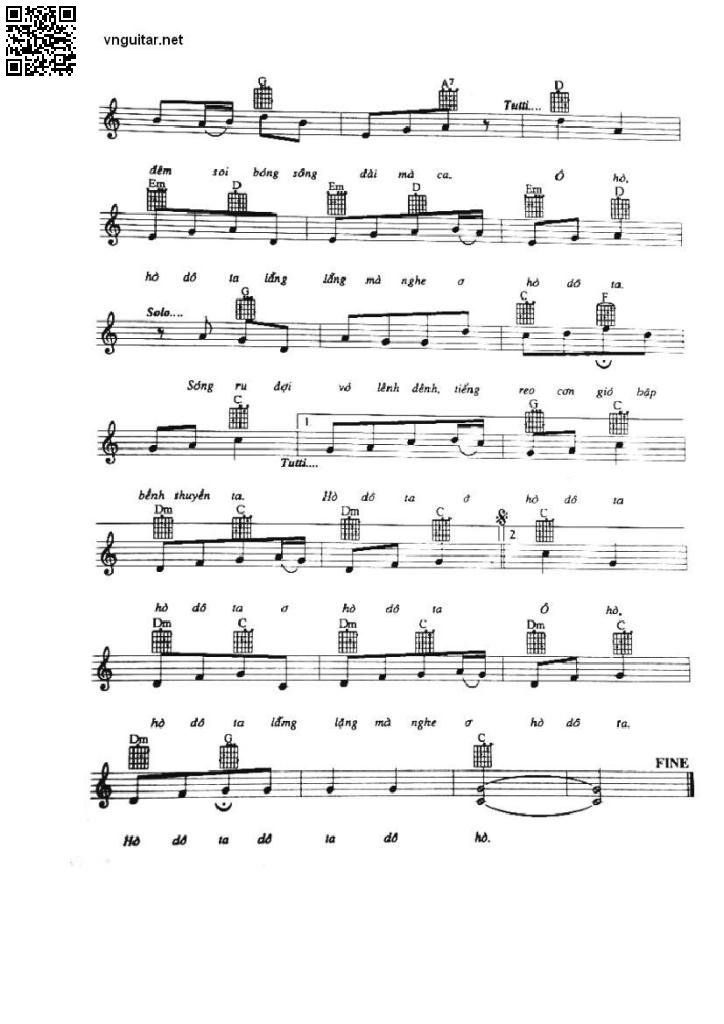 Page 4 of Sheet music PDF Tiếng dân chài - Phạm Đình Chương