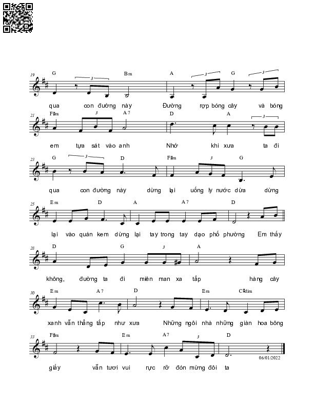Page 2 of Sheet music PDF Bức tranh xưa - Nguyên Bích