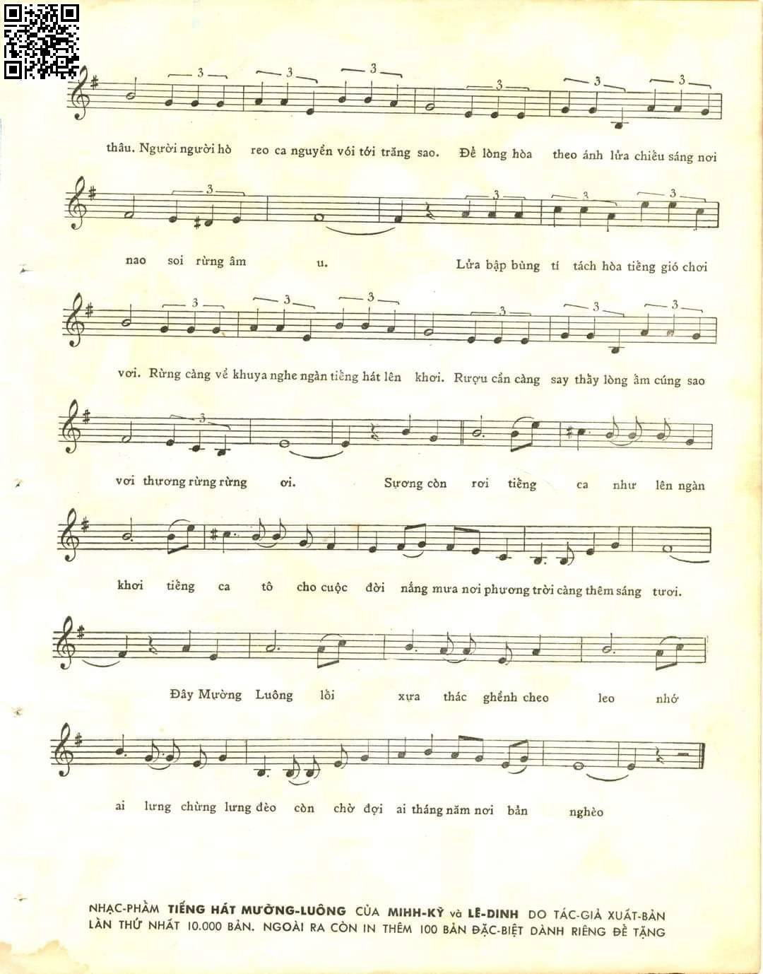 Page 3 of Sheet music PDF Tiếng hát Mường Luông - Lê Dinh
