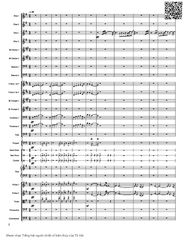 Page 4 of Sheet music PDF Tiếng hát người chiến sĩ biên thùy - Tô Hải
