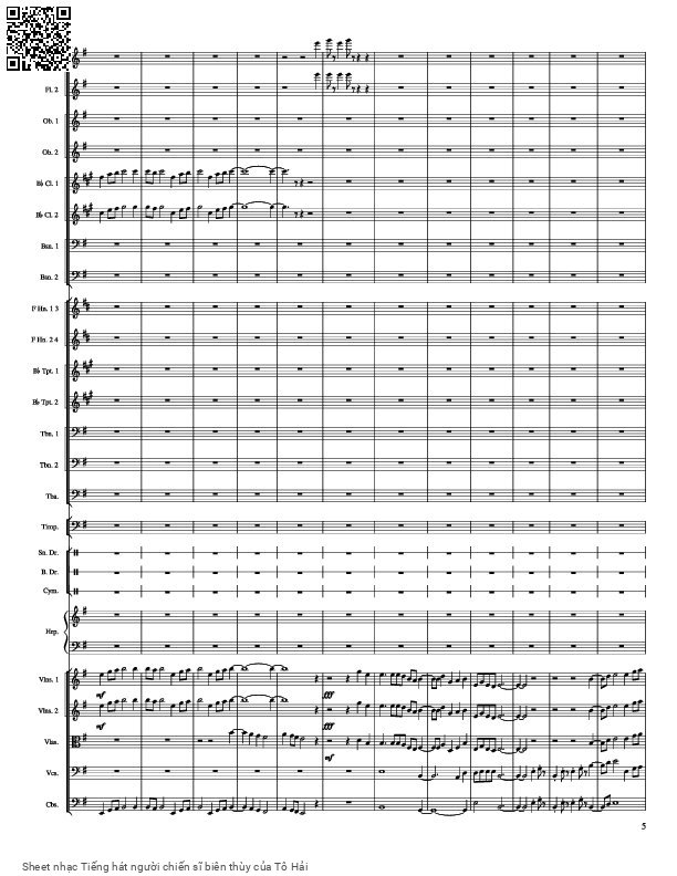 Page 7 of Sheet music PDF Tiếng hát người chiến sĩ biên thùy - Tô Hải