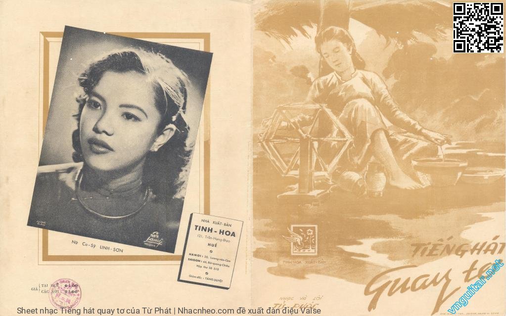 Page 1 of Sheet music PDF Tiếng hát quay tơ - Từ Phát