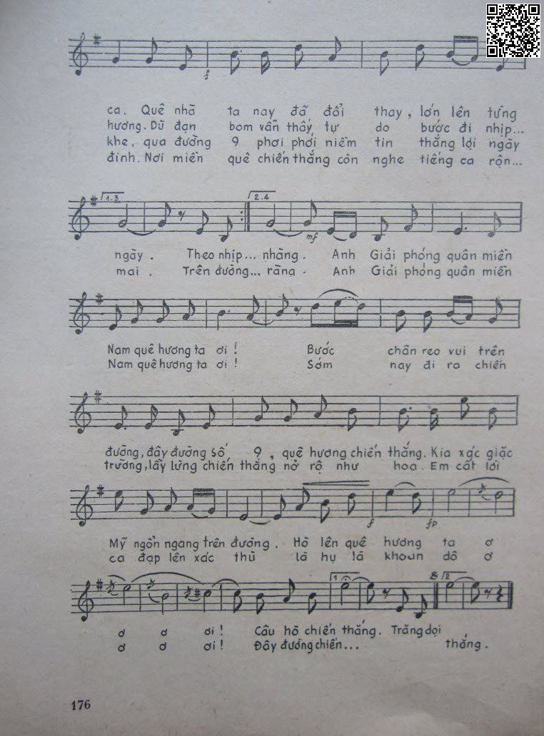 Page 2 of Sheet music PDF Tiếng hát trên đường quê hương - Lê Anh Chiến