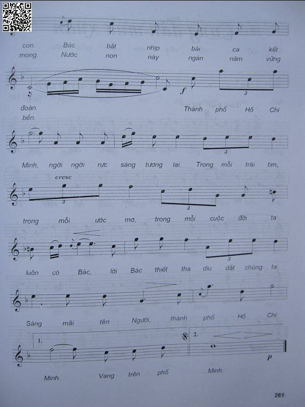 Page 2 of Sheet music PDF Tiếng hát từ thành phố mang tên Người - Cao Việt Bách
