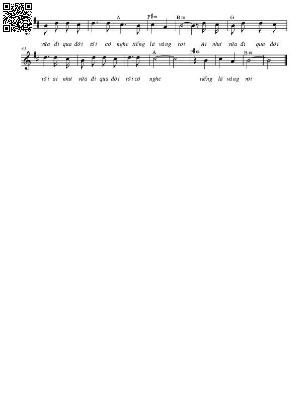 Page 2 of Sheet music PDF Tiếng lá vàng rơi - Diệp Chí Huy