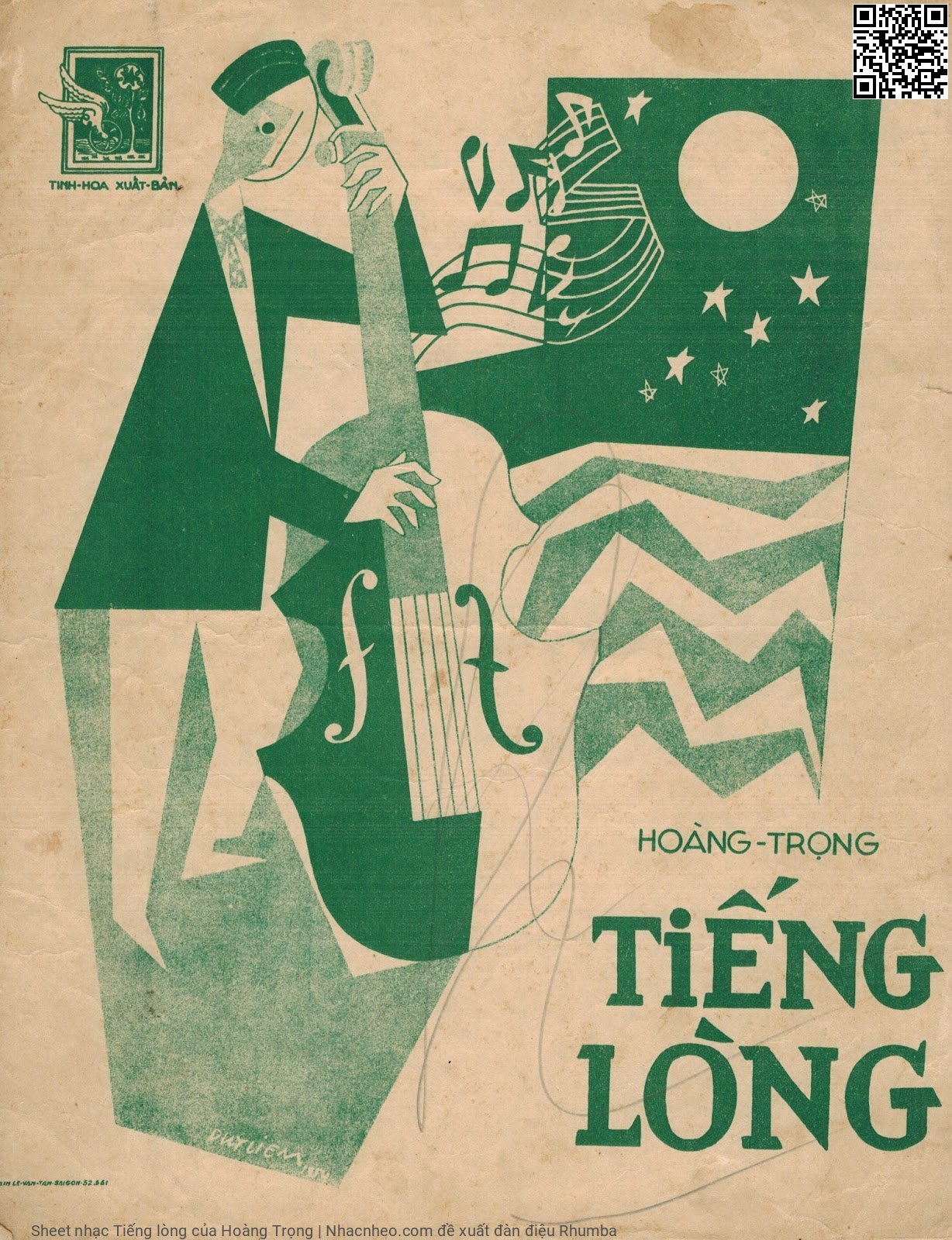Page 1 of Sheet music PDF Tiếng lòng - Hoàng Trọng