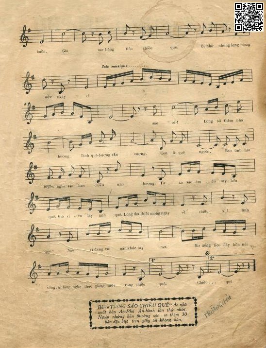 Page 3 of Sheet music PDF Tiếng sáo chiều quê - Thu Hồ