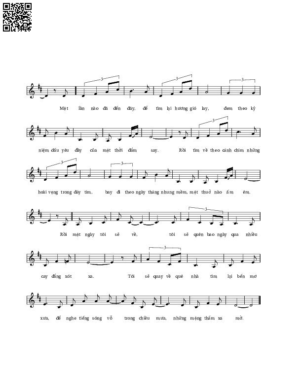 Page 2 of Sheet music PDF Tiếng sóng - Lê Vân Tú