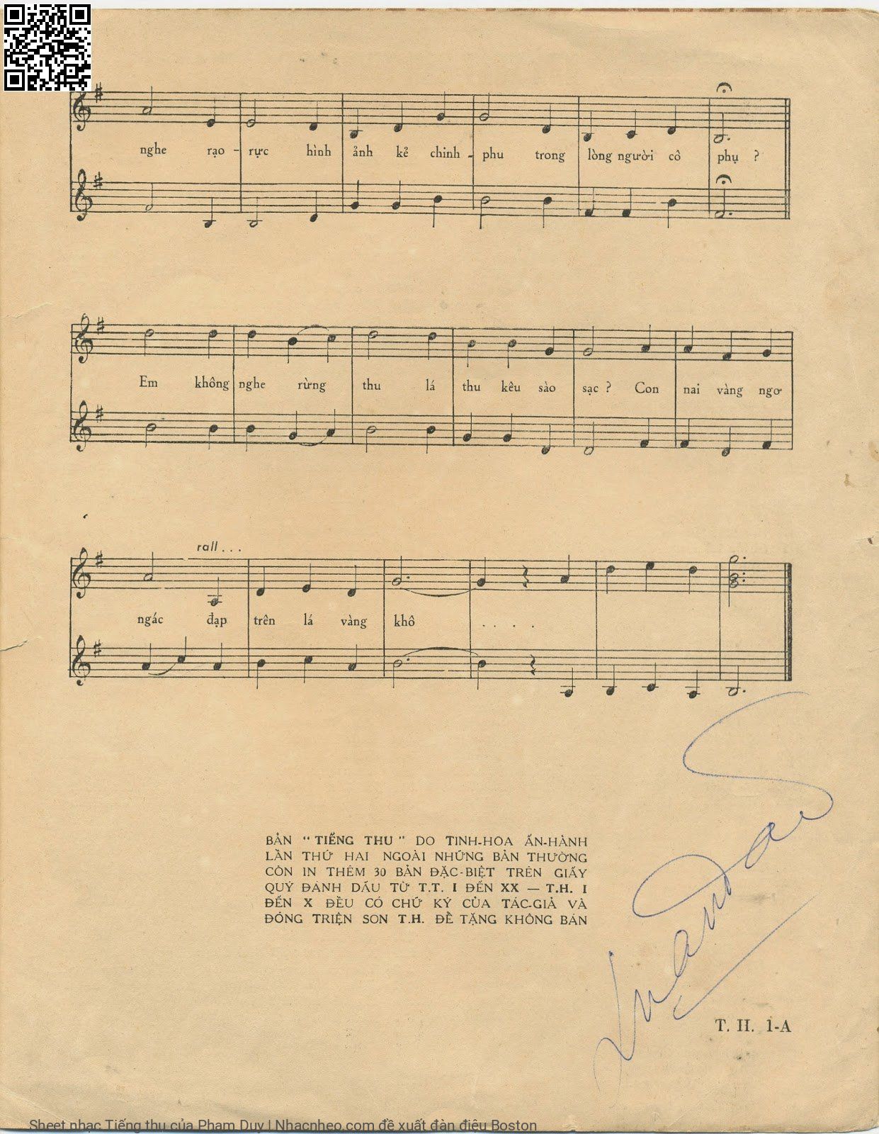 Page 3 of Sheet music PDF Tiếng thu - Phạm Duy