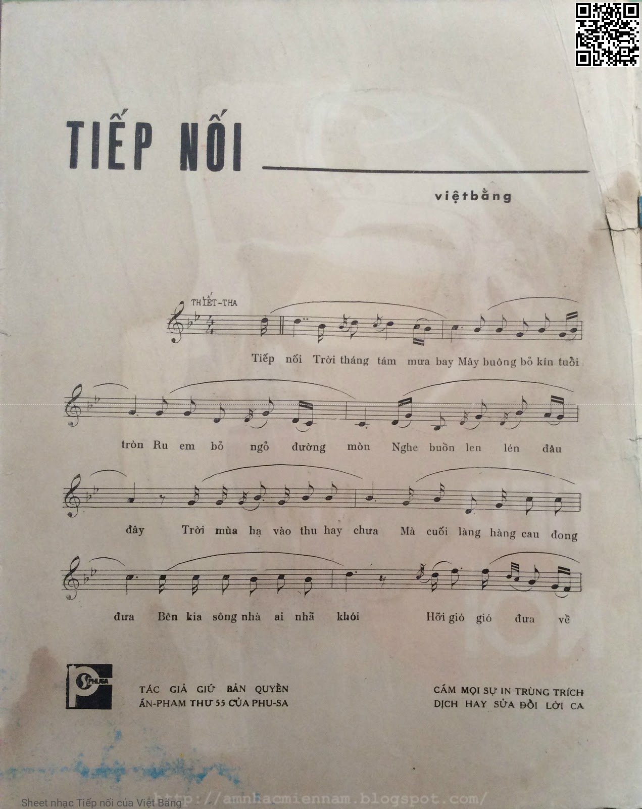 Page 2 of Sheet music PDF Tiếp nối - Việt Bằng
