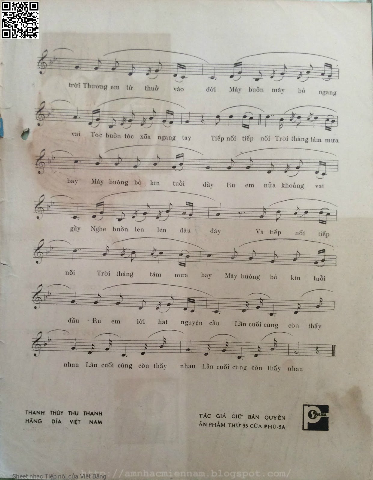 Page 3 of Sheet music PDF Tiếp nối - Việt Bằng