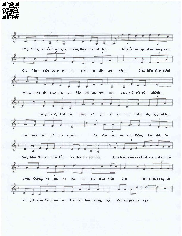 Page 2 of Sheet music PDF Tìm nhau trong xa vội - Mai Hoài Thu