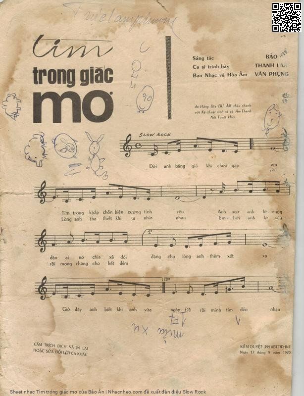 Page 2 of Sheet music PDF Tìm trong giấc mơ - Bảo Ân