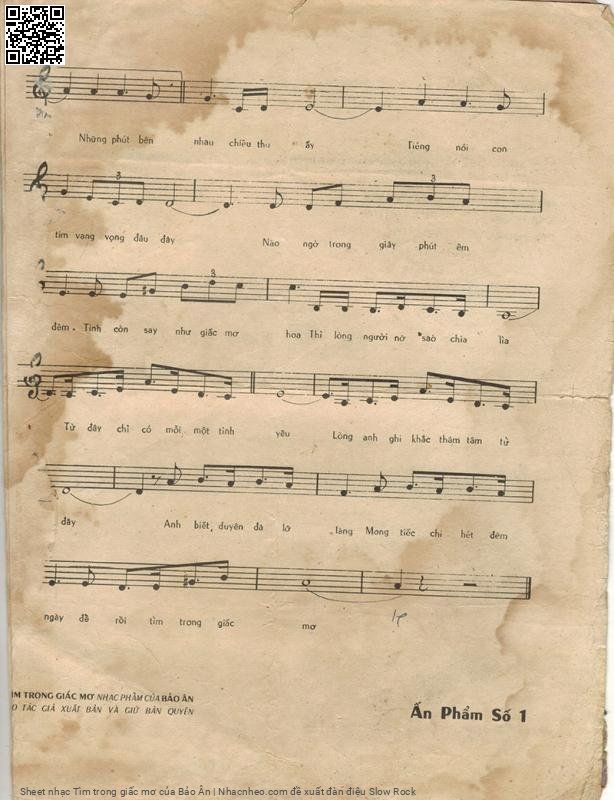 Page 3 of Sheet music PDF Tìm trong giấc mơ - Bảo Ân