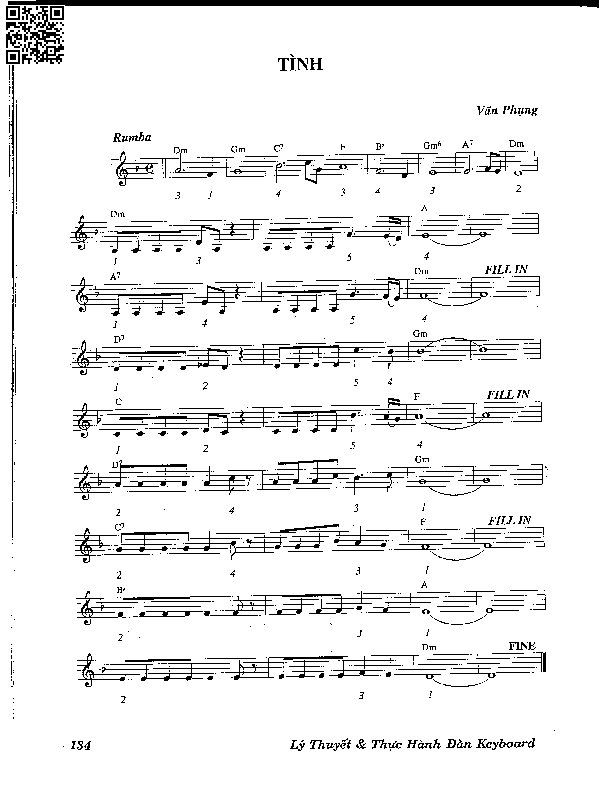 Page 3 of Sheet music PDF Tình - Văn Phụng