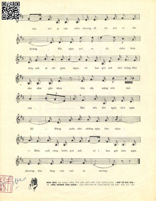 Page 3 of Sheet music PDF Tình anh lính chiến - Lam Phương