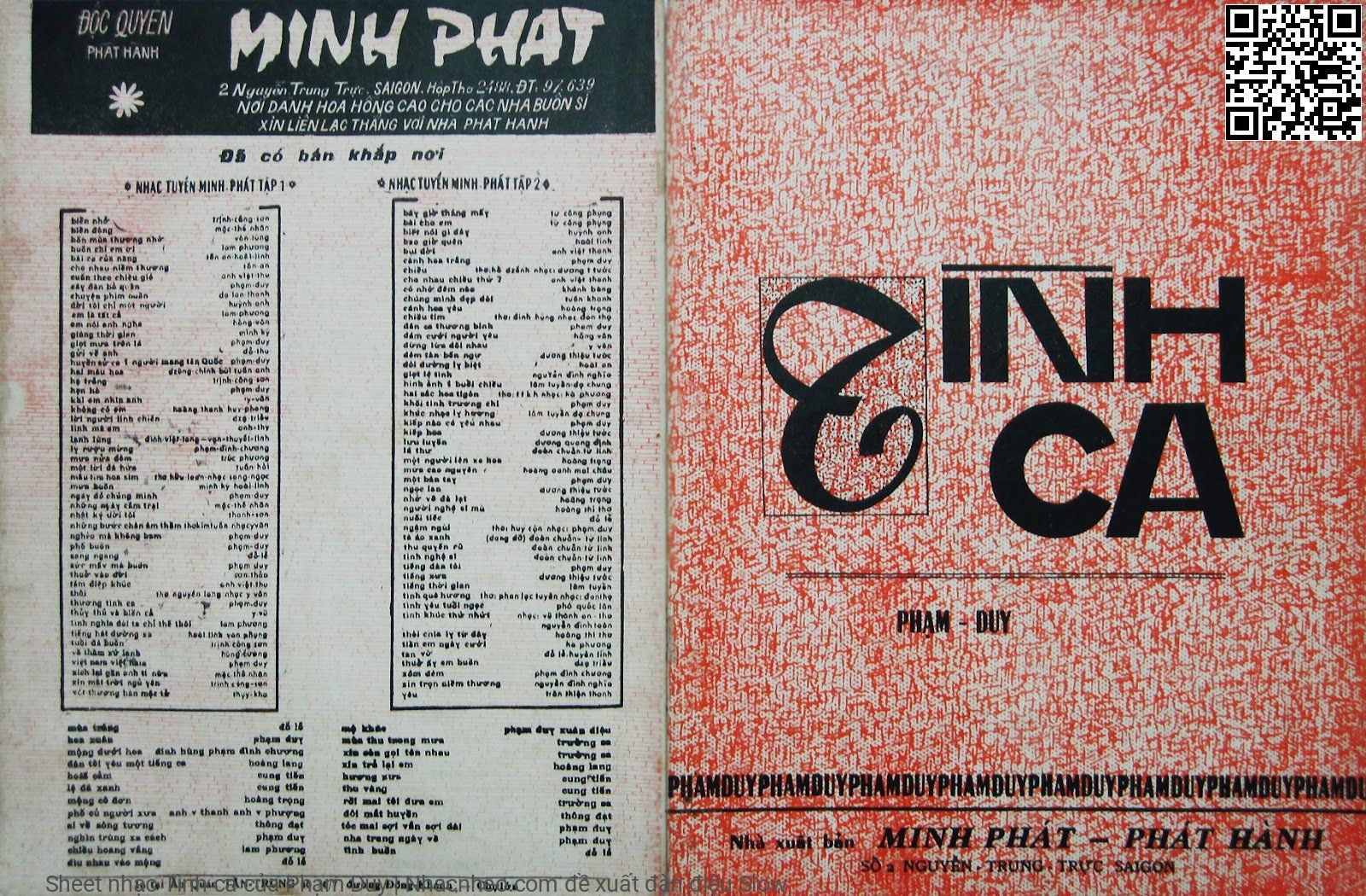 Page 6 of Sheet music PDF Tình ca - Phạm Duy