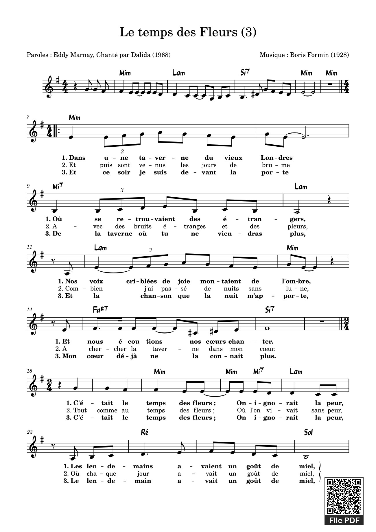 Page 2 of Sheet music PDF Tình ca du mục (Those were the days - Le Temps Des Fleurs) - Boris Fomin