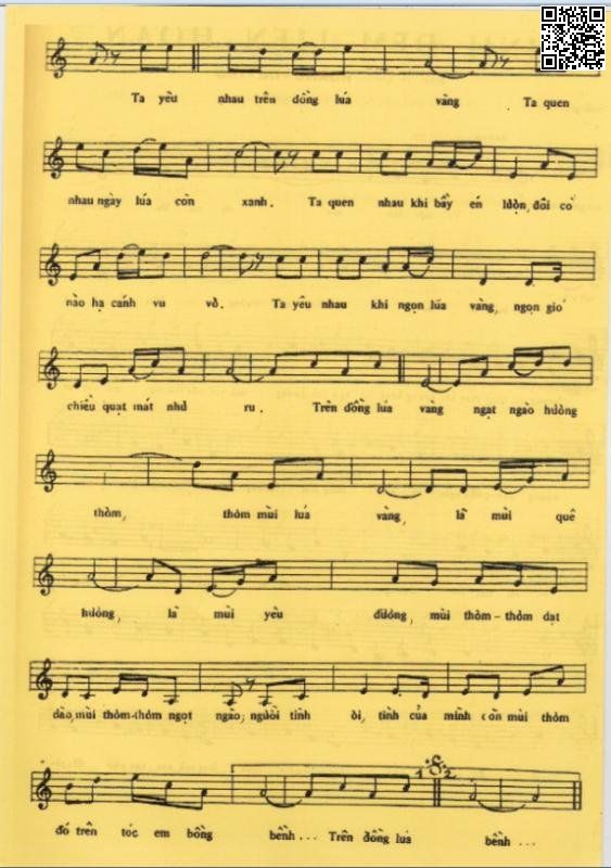 Page 3 of Sheet music PDF Tình ca trên lúa - Hoàng Thi Thơ