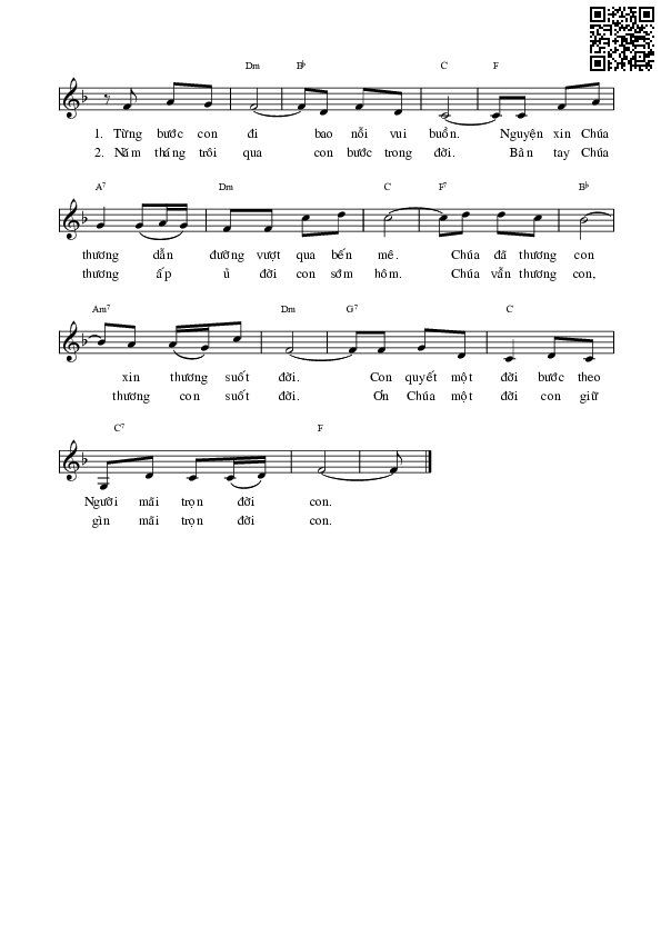 Chúa dắt dìu con đi trên là trên đường đời, Trang 2