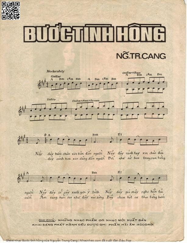 Page 2 of Sheet music PDF Bước tình hồng - Nguyễn Trung Cang