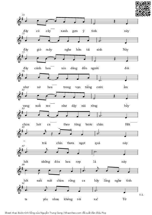 Page 7 of Sheet music PDF Bước tình hồng - Nguyễn Trung Cang