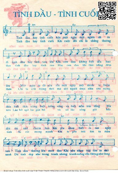 Page 4 of Sheet music PDF Tình đầu tình cuối - Trần Thiện Thanh