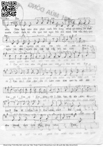 Page 5 of Sheet music PDF Tình đầu tình cuối - Trần Thiện Thanh