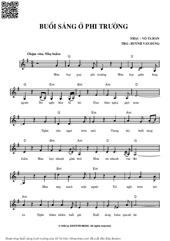 Sheet PDF of Buổi sáng ở phi trường