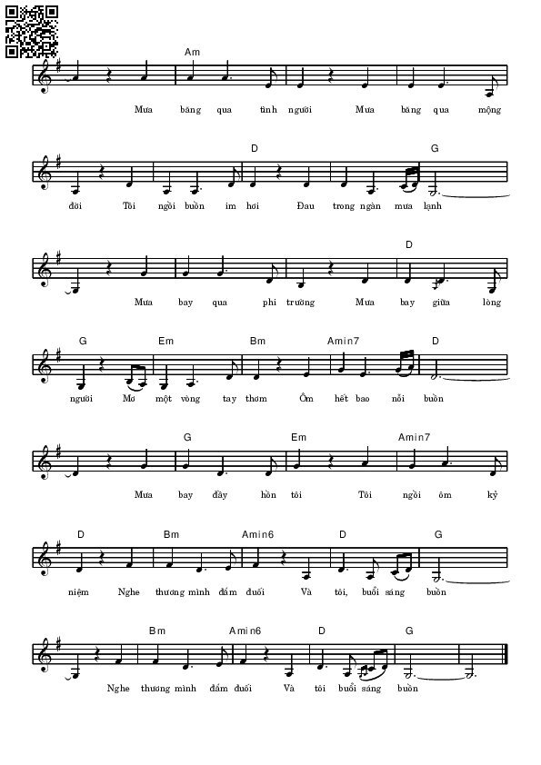 Page 2 of Sheet music PDF Buổi sáng ở phi trường - Võ Tá Hân