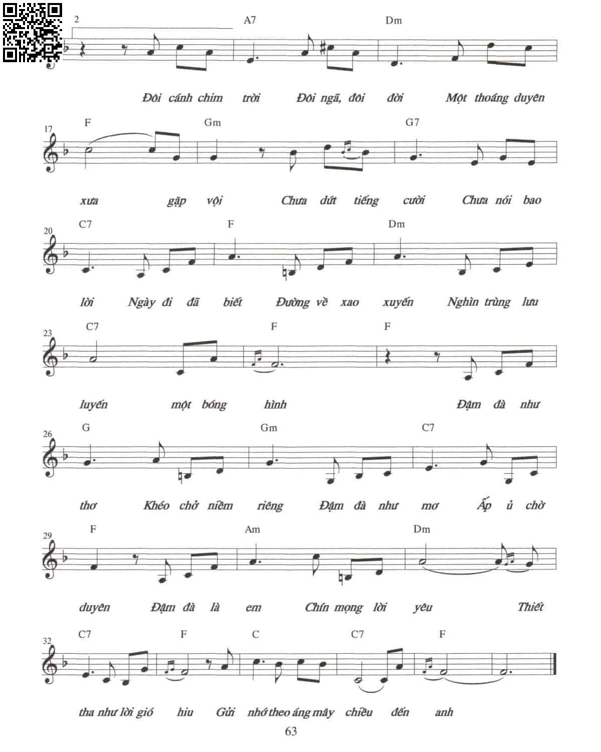 Page 2 of Sheet music PDF Tình em - Nguyễn Trương Hà Phương