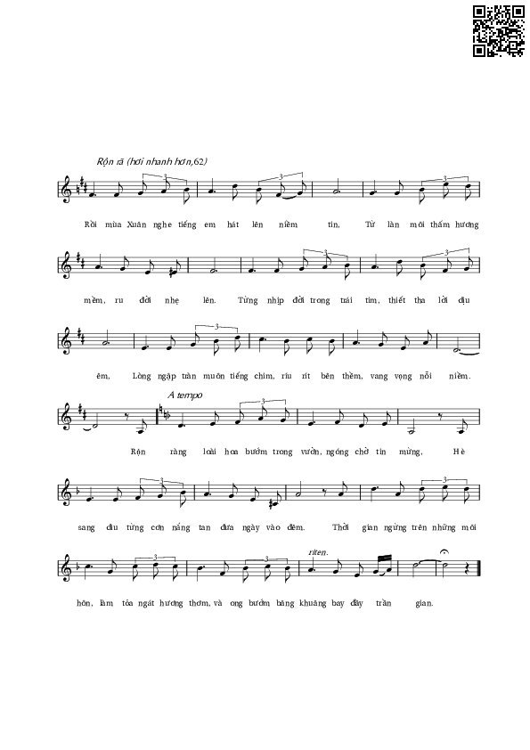Page 2 of Sheet music PDF Tình khúc bốn mùa - Lê Vân Tú