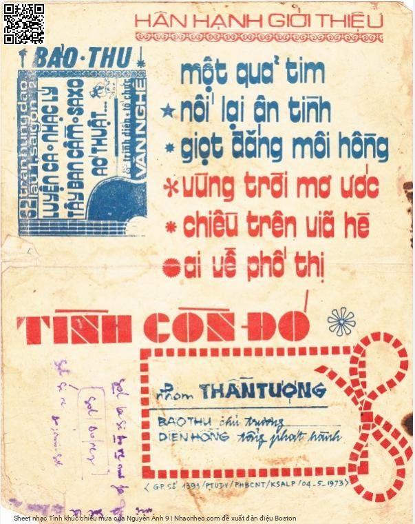 Page 5 of Sheet music PDF Tình khúc chiều mưa - Nguyễn Ánh 9