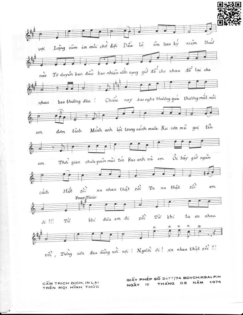 Page 3 of Sheet music PDF Tình khúc đoạn trường - Tú Nhi