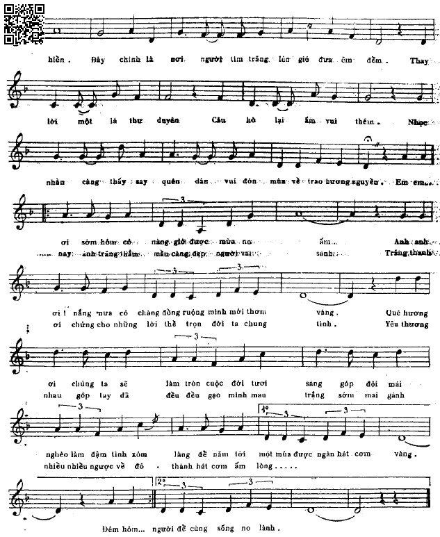 Page 3 of Sheet music PDF Tình lúa duyên trăng - Hoài An