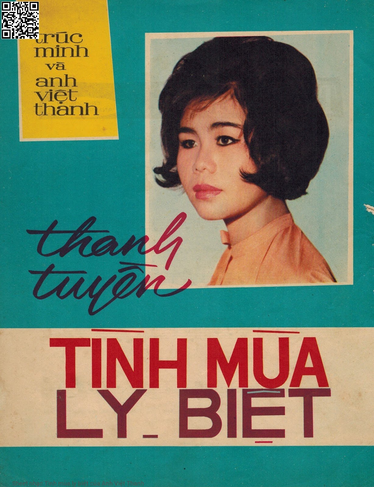 Page 1 of Sheet music PDF Tình mùa ly biệt - Anh Việt Thanh