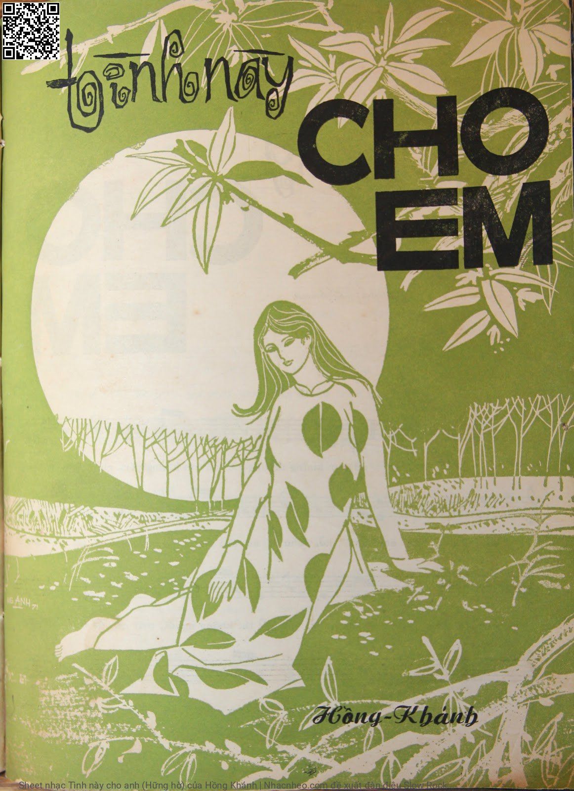 Sheet PDF of Tình này cho anh (Hững hờ)