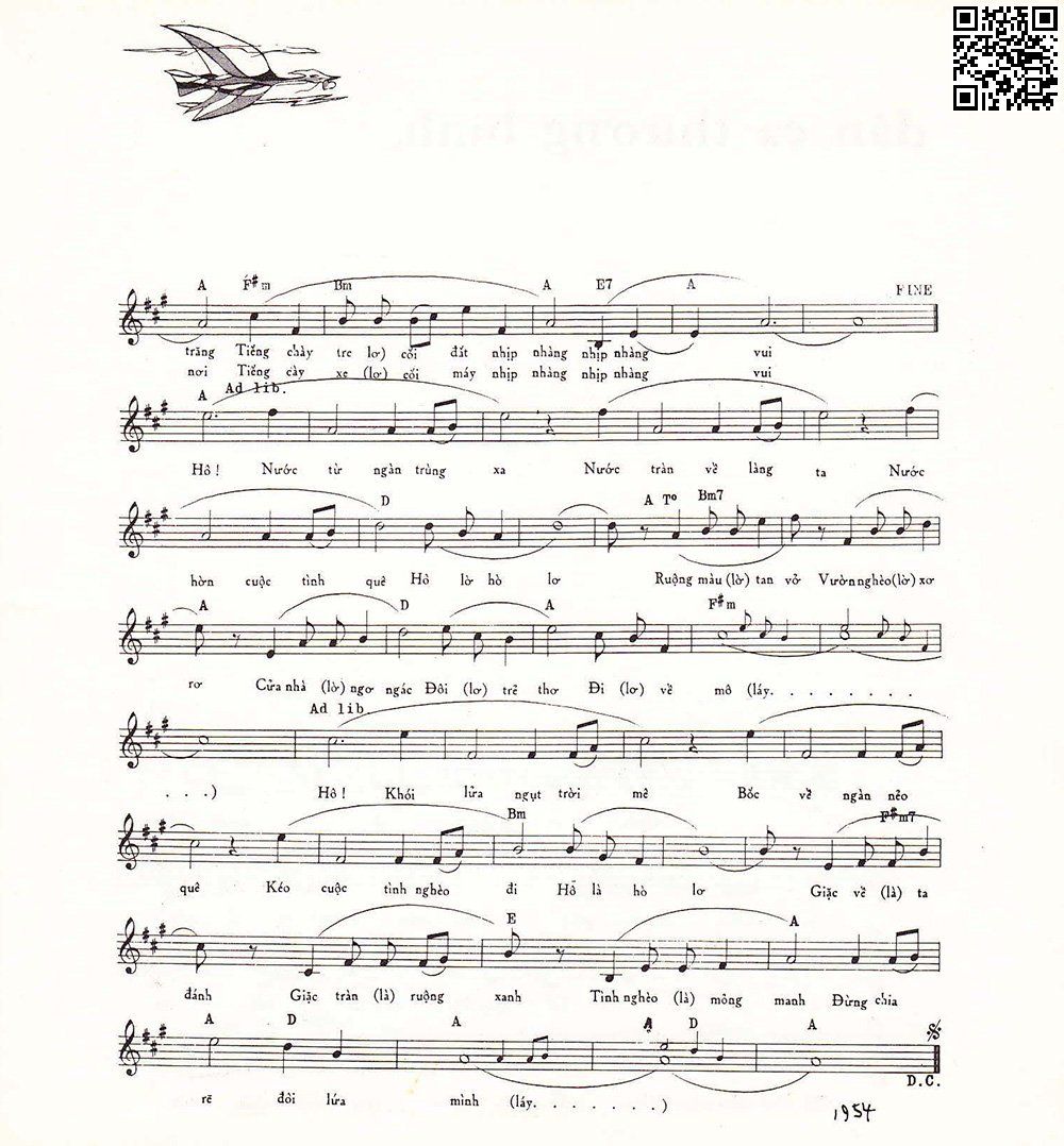Page 2 of Sheet music PDF Tình nghèo - Phạm Duy