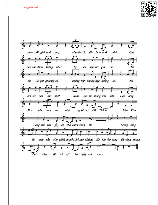 Page 2 of Sheet music PDF Tình người Tôn Nữ - Trường Sa