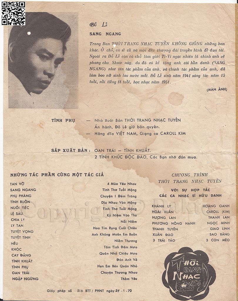 Page 4 of Sheet music PDF Tình phụ - Đỗ Lễ