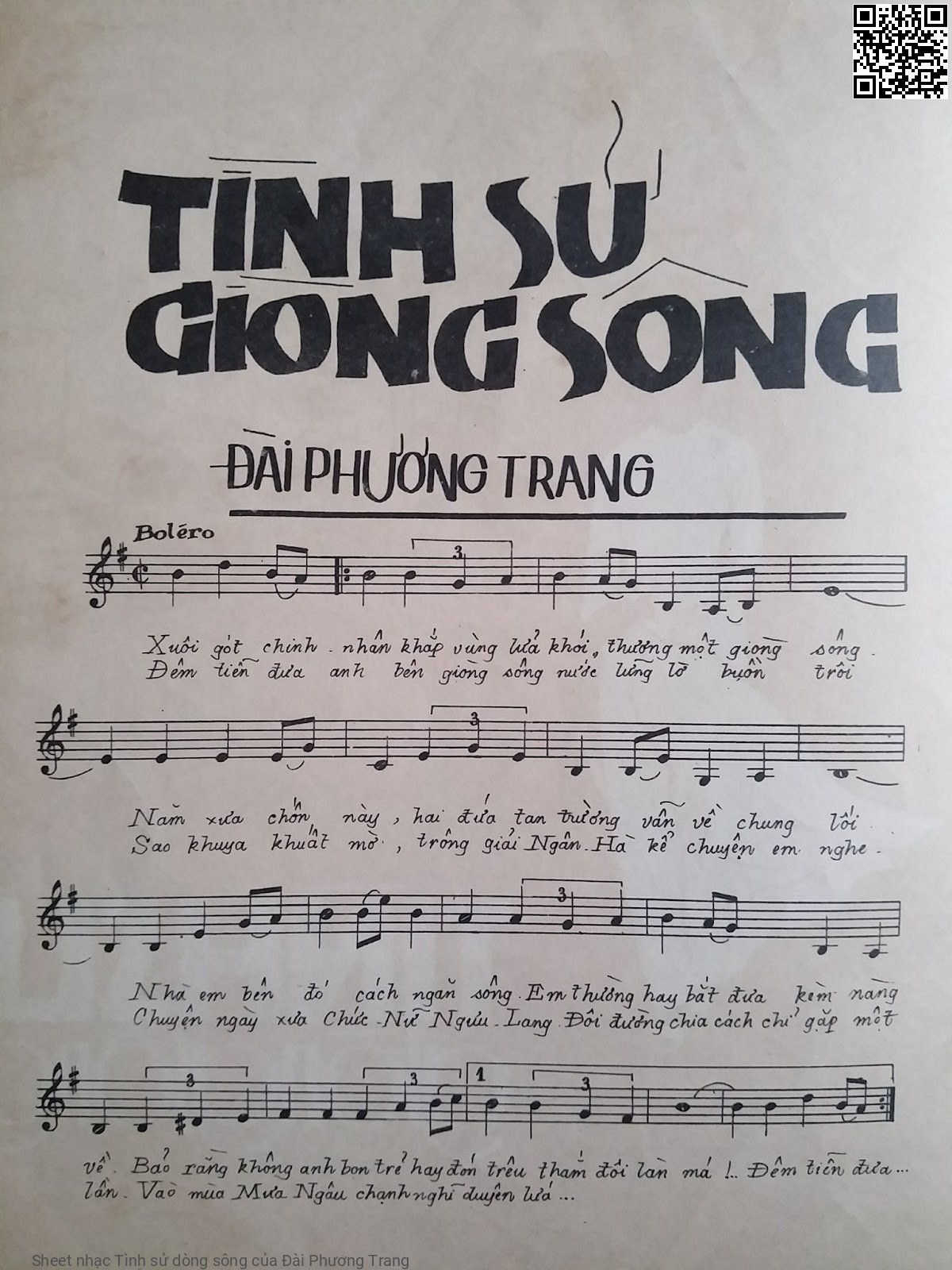 Page 2 of Sheet music PDF Tình sử dòng sông - Đài Phương Trang