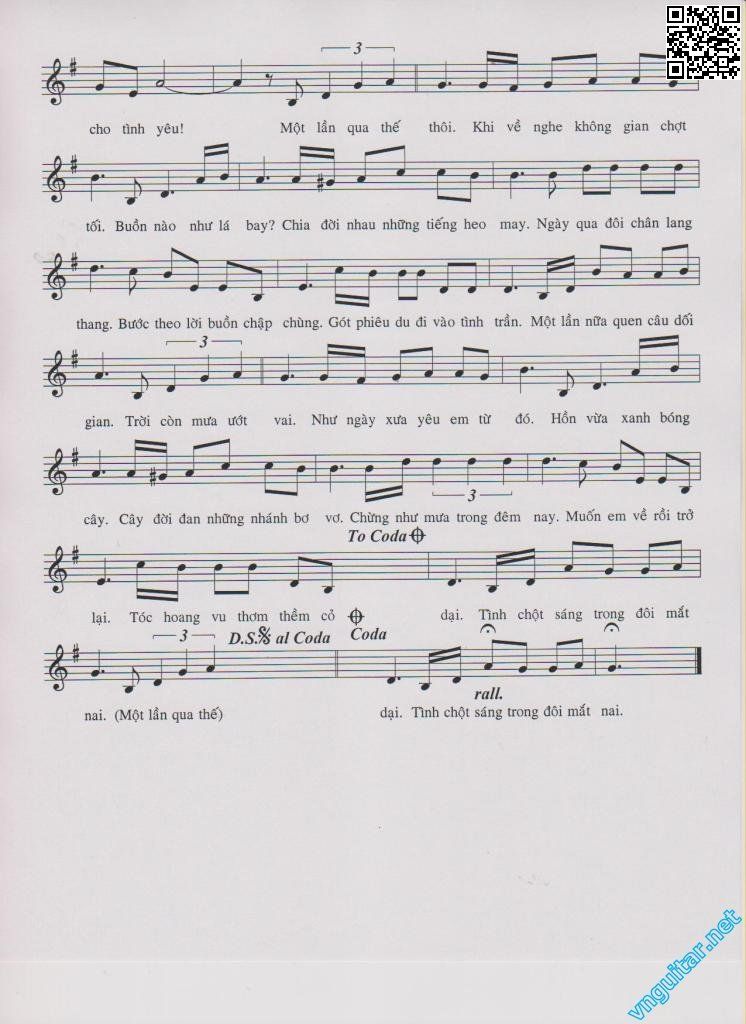 Page 2 of Sheet music PDF Buồn nào như lá bay - Hoàng Khai Nhan