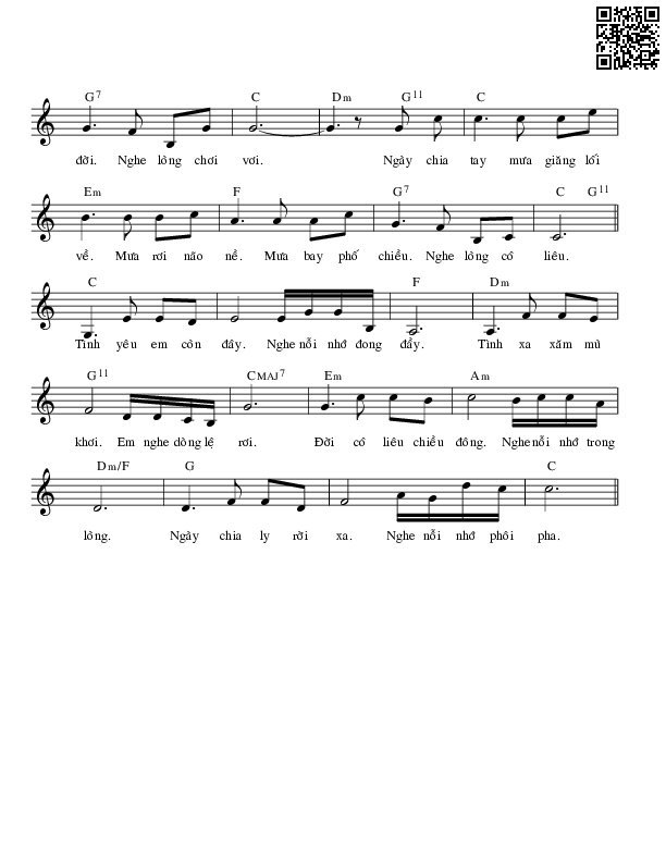Page 2 of Sheet music PDF Tình yêu anh - Nguyên Phan