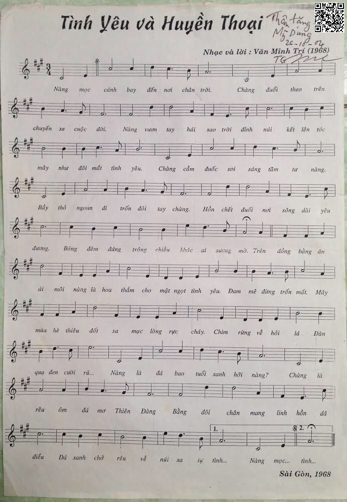 Page 2 of Sheet music PDF Tình yêu và huyền thoại - Văn Minh Trí
